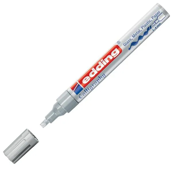 ■ edding 755 - Calligraphy Paint Marker - Silver 054