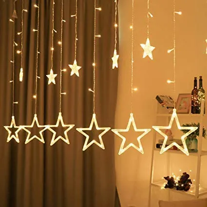 12 Stars LED Diwali Lights Curtain String Lights