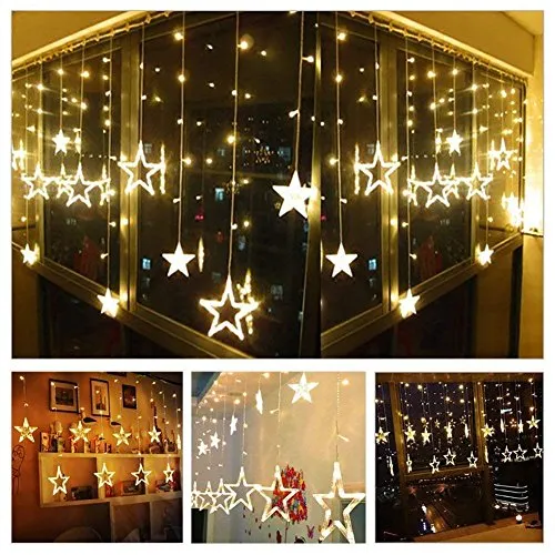 12 Stars LED Diwali Lights Curtain String Lights