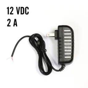 12 VDC Power Supply, 2 A, Black