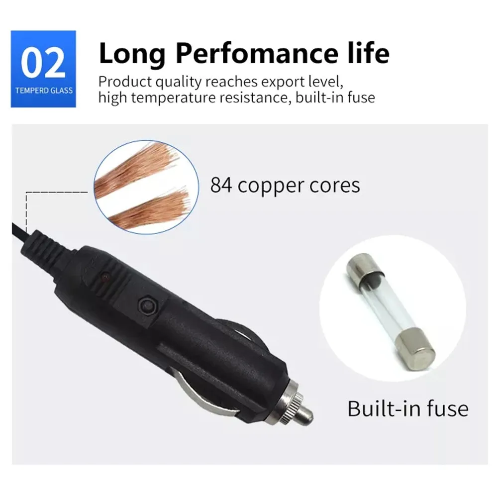 12V 24V High-power Car Charger Dual USB 1-to-3 Cigarette Lighter