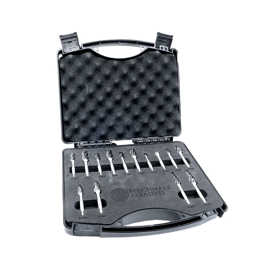 1/4" Shaft - 14 Piece Aluminum Cut Burr Master Set