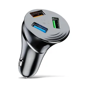 3-in-1 Car Charger 3.0 3-usb Multi-function Fast Charging Adapter