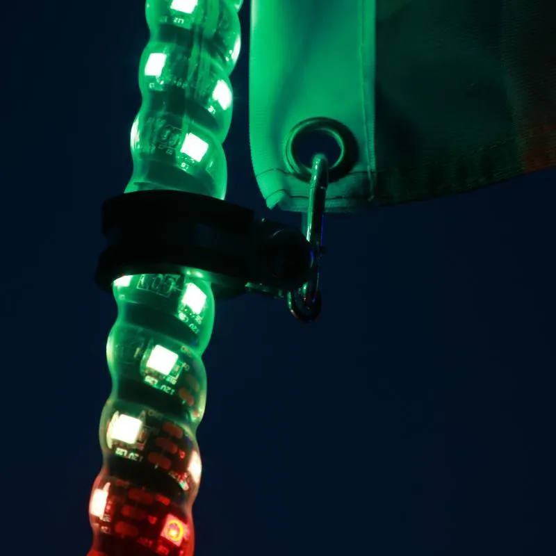 3FT/4FT LED RGB Whip Lights with Bluetooth/ Remote Controlled   Whip Light Mounting Brackets for UTV, ATV, Off-road Vehicle