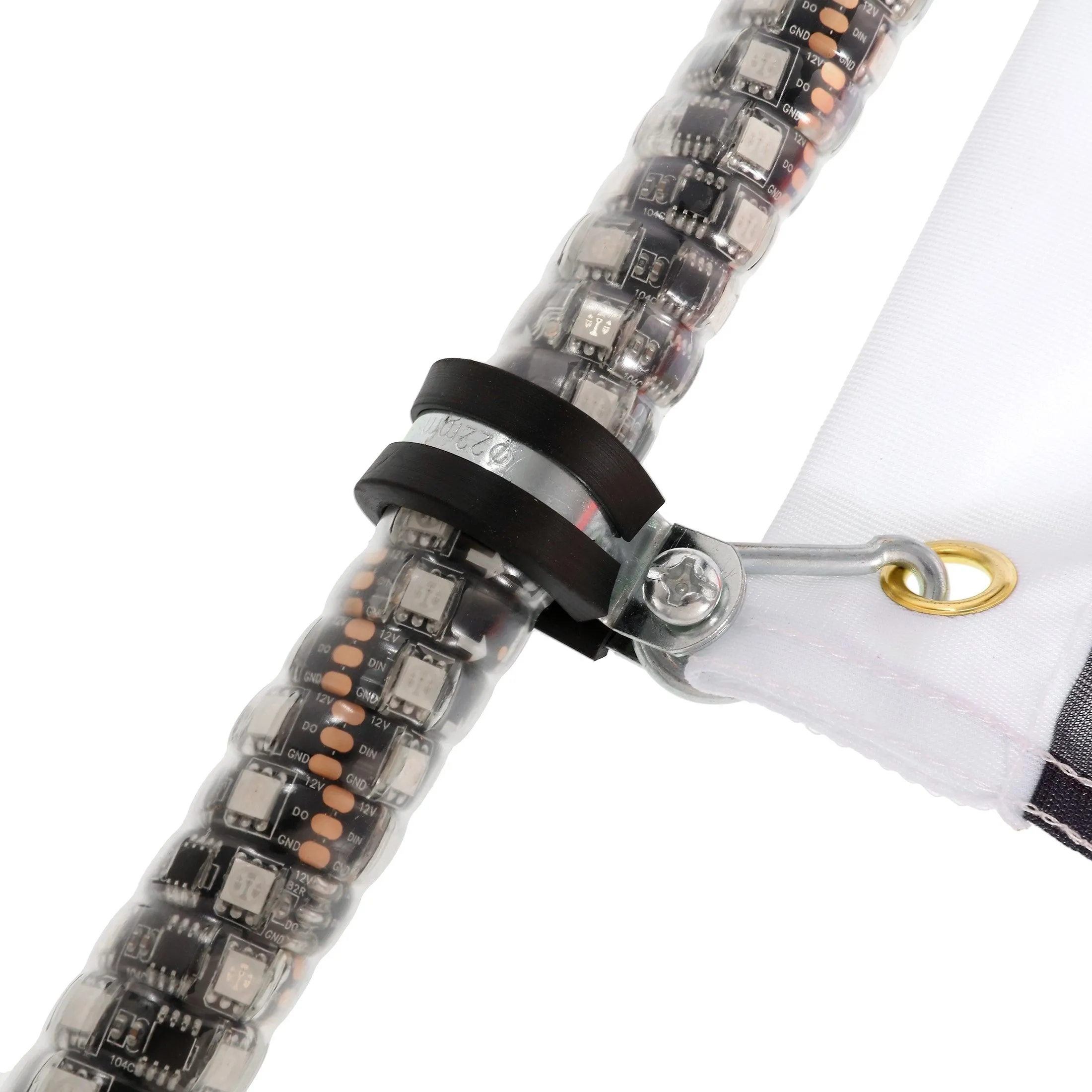 3FT/4FT RGB LED Whip Light with Remote Control Whip Light Mounting Brackets for UTV, ATV, Off-Road Vehicle