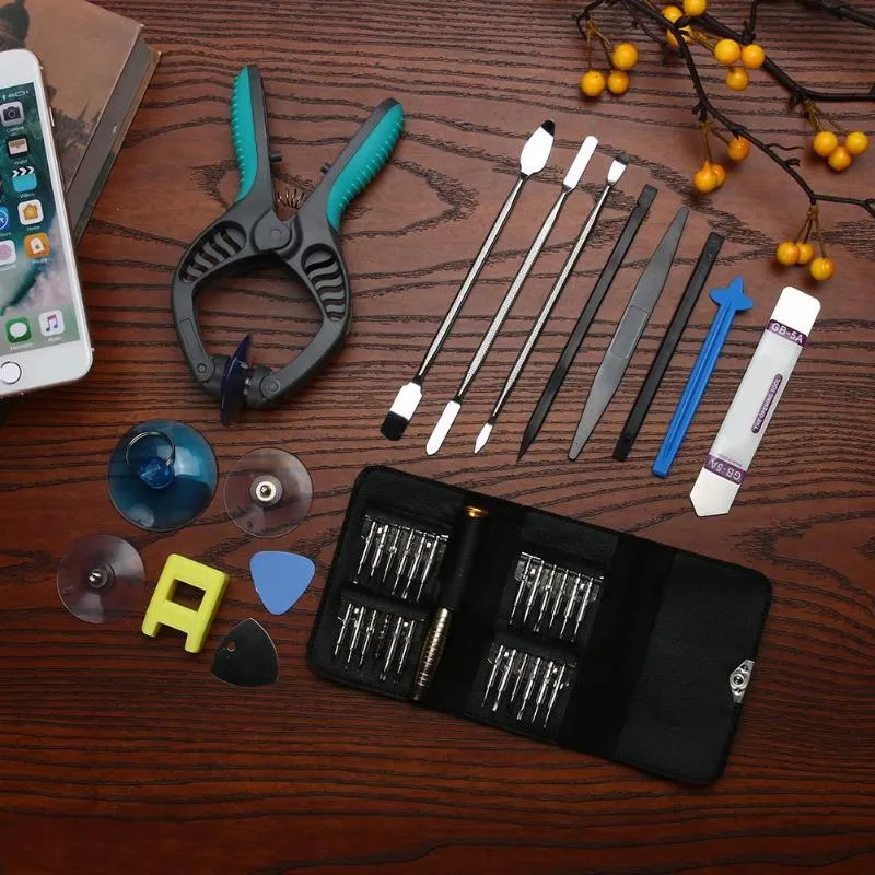 40 in 1 Smart Mobile Phone LCD Screen Opening Repair Tools Screwdriver Dismantle Tools Kit for iPhone Samsung Watch PC Promotion