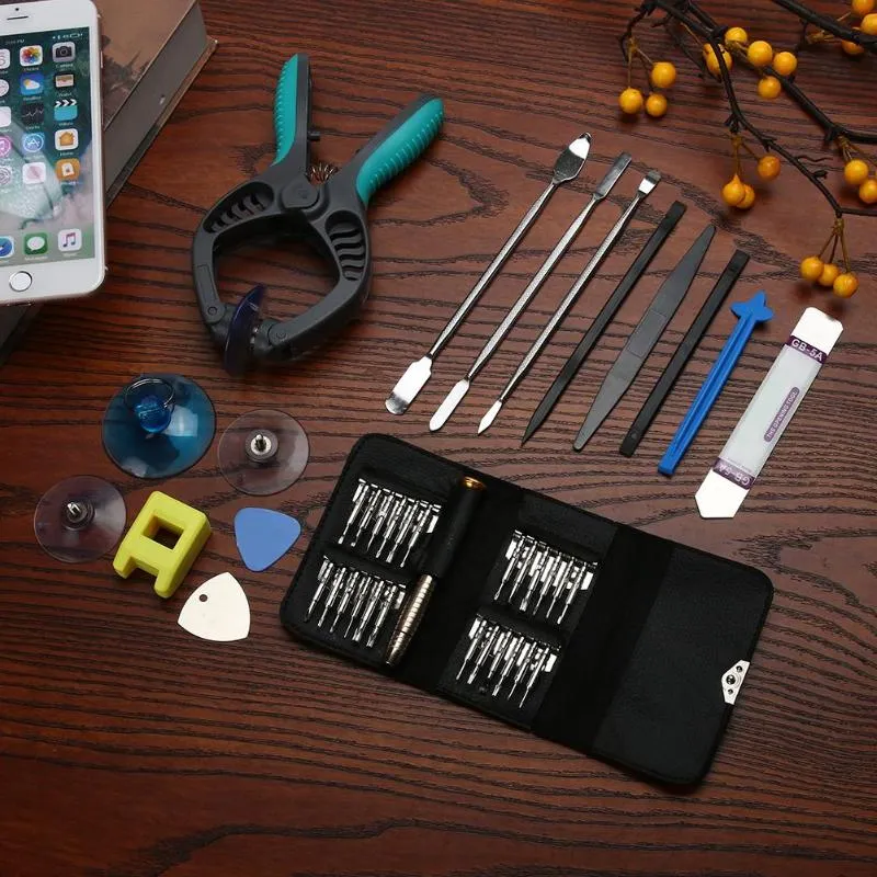 40 in 1 Smart Mobile Phone LCD Screen Opening Repair Tools Screwdriver Dismantle Tools Kit for iPhone Samsung Watch PC Promotion