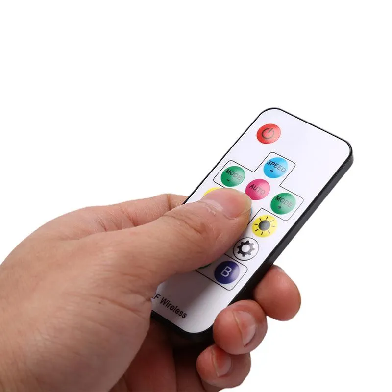 5-24V LED2017-RF-Lock LED Light Strip Wireless Remote Mini RGB Controller (2048px, 358modes)