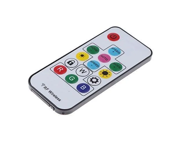 5-24V LED2017-RF-Lock LED Light Strip Wireless Remote Mini RGB Controller (2048px, 358modes)