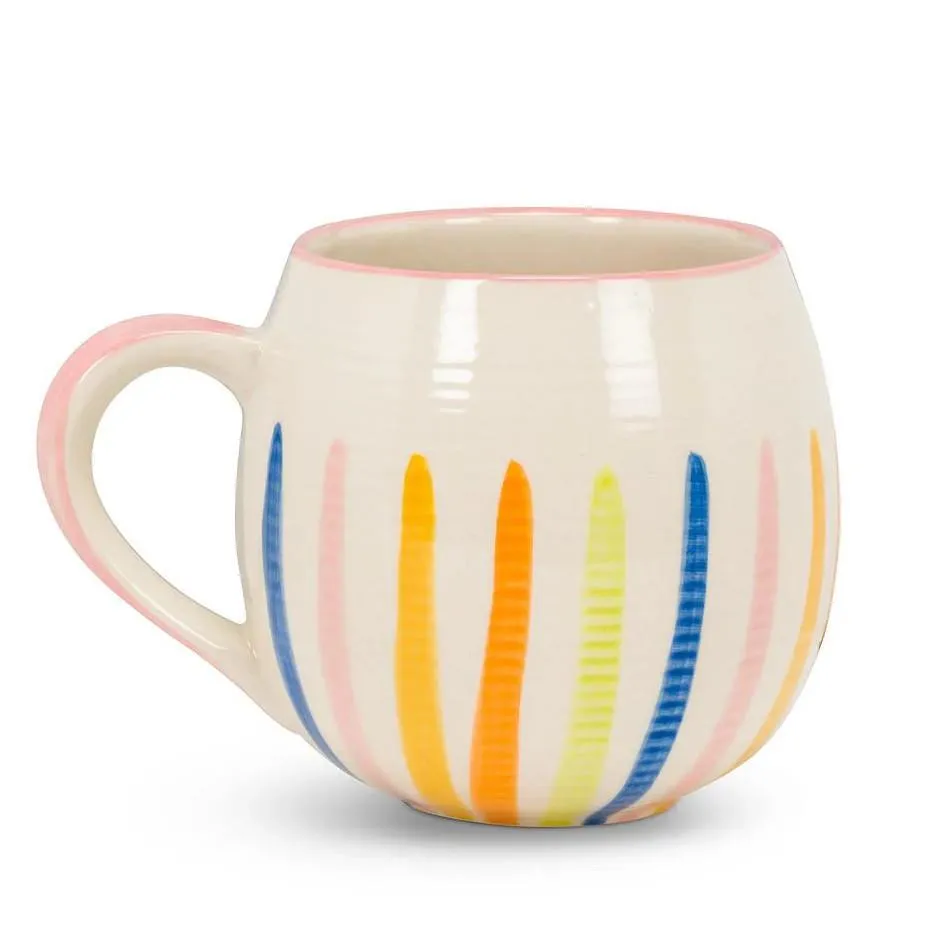 Abbott Stoneware Mug 16oz Colourful Lines (Ó)