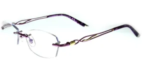 Aloha Eyewear Tek Spex 3001 Women's Progressive No-Line Rimless Computer Reading Glasses with Blue Light Blocking Lens