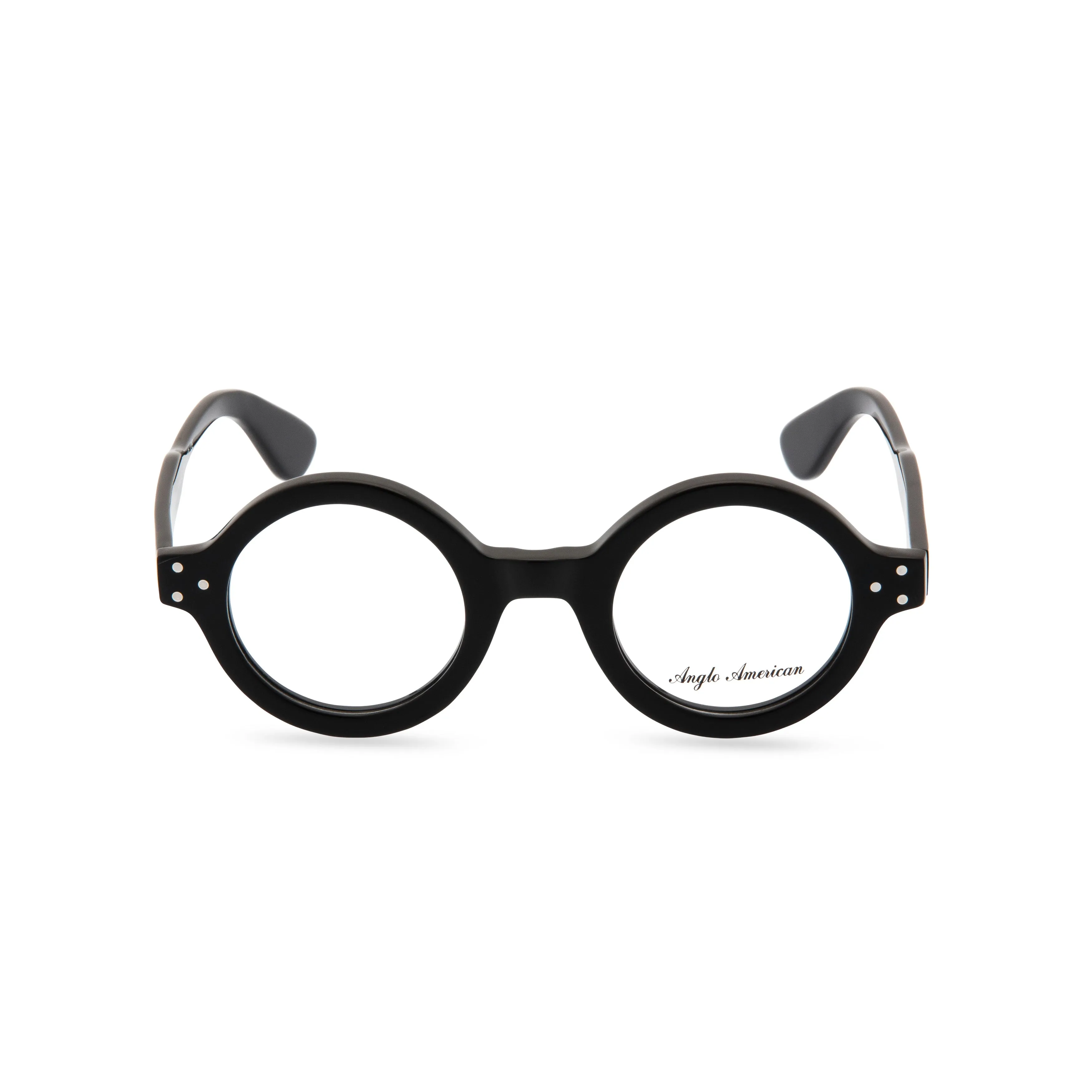 Anglo American Optical '180' - Round Glasses Black