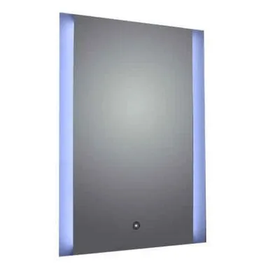 Ashbourne Rectangular Mirror w/ Frosted LED Side Lights - All Sizes