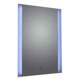 Ashbourne Rectangular Mirror w/ Frosted LED Side Lights - All Sizes