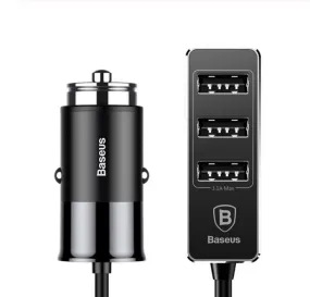 Baseus Car USB Charger 4 Ports Output Car Charger Mobile Phone