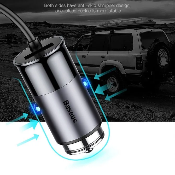 Baseus Car USB Charger 4 Ports Output Car Charger Mobile Phone