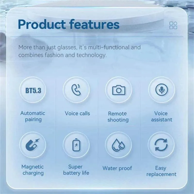 Bluetooth Smart Glasses - Wireless Sunglasses