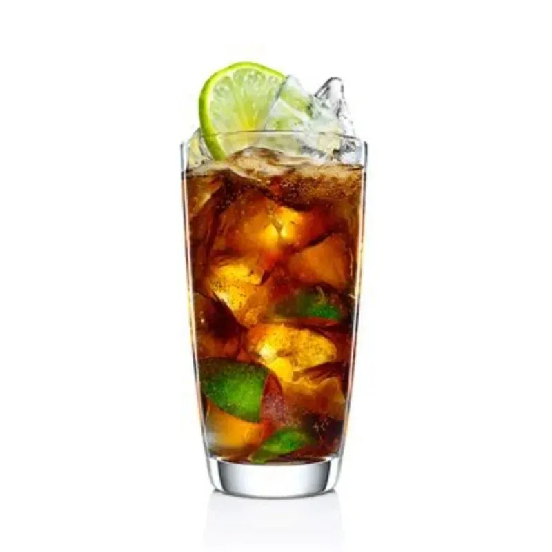Bohemia Kate Highball Glass Clear Lead Free Crystal Tableware | Set of 6 | 3 x 6 inches | 350ml