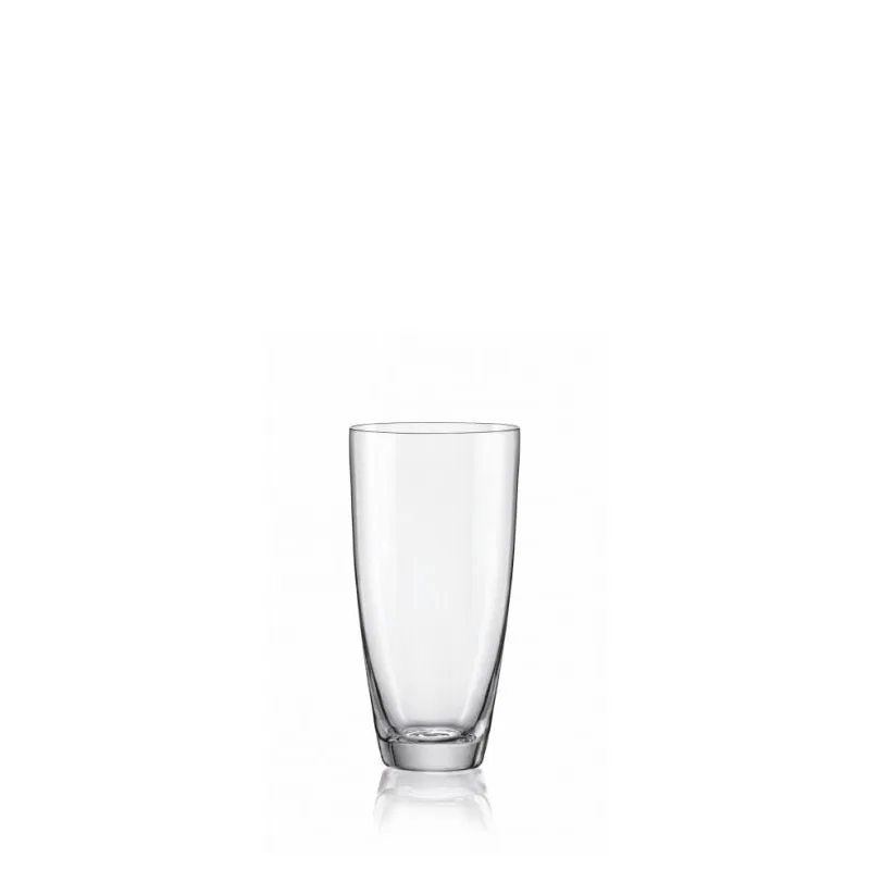 Bohemia Kate Highball Glass Clear Lead Free Crystal Tableware | Set of 6 | 3 x 6 inches | 350ml