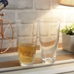Bohemia Kate Highball Glass Clear Lead Free Crystal Tableware | Set of 6 | 3 x 6 inches | 350ml