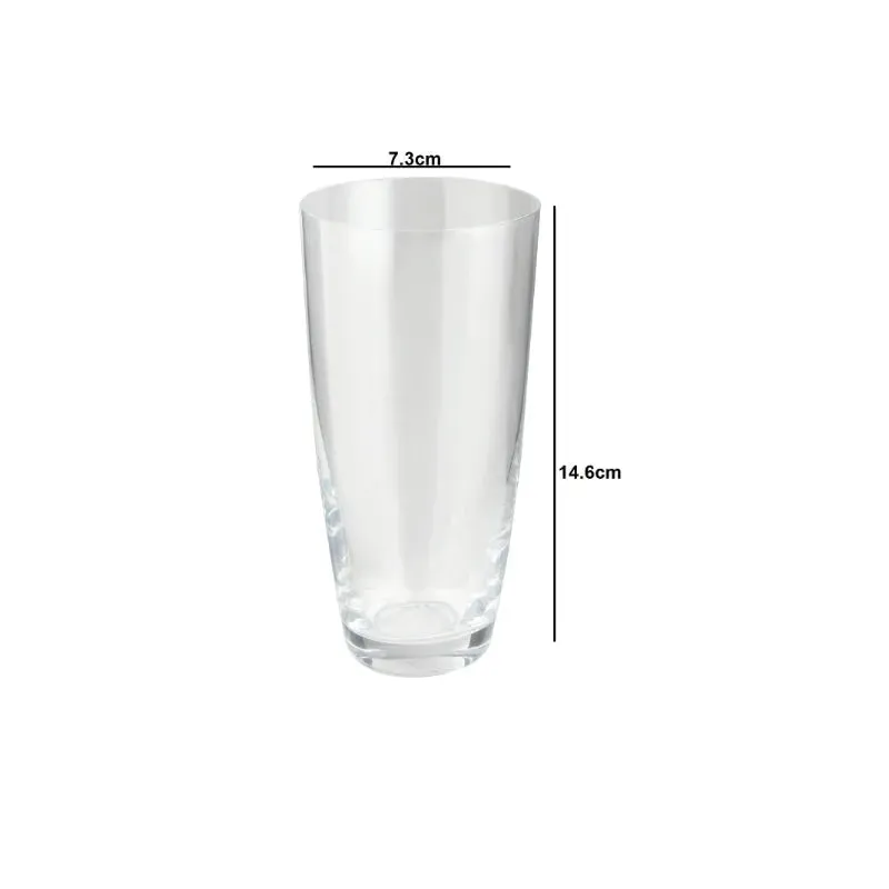 Bohemia Kate Highball Glass Clear Lead Free Crystal Tableware | Set of 6 | 3 x 6 inches | 350ml