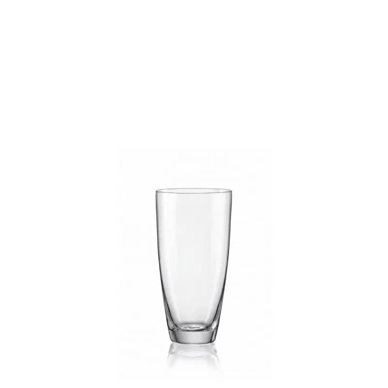 Bohemia Kate Highball Glass Clear Lead Free Crystal Tableware | Set of 6 | 3 x 6 inches | 350ml
