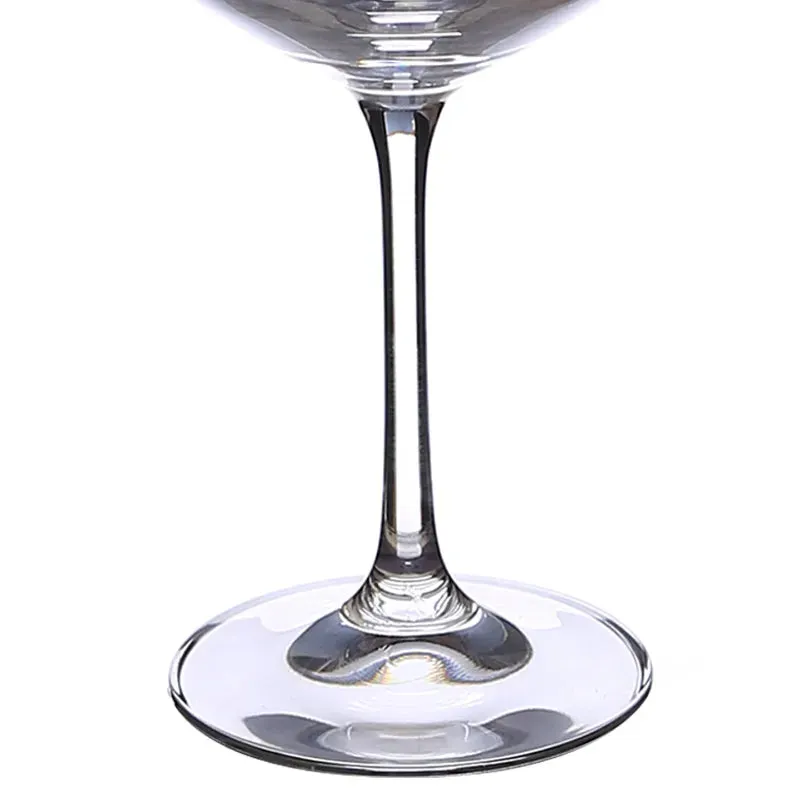 Bohemia Sandra Wine Glass Clear Lead Free Crystal Drinkware | Set of 6 | 4 x 9 inches | 570ml