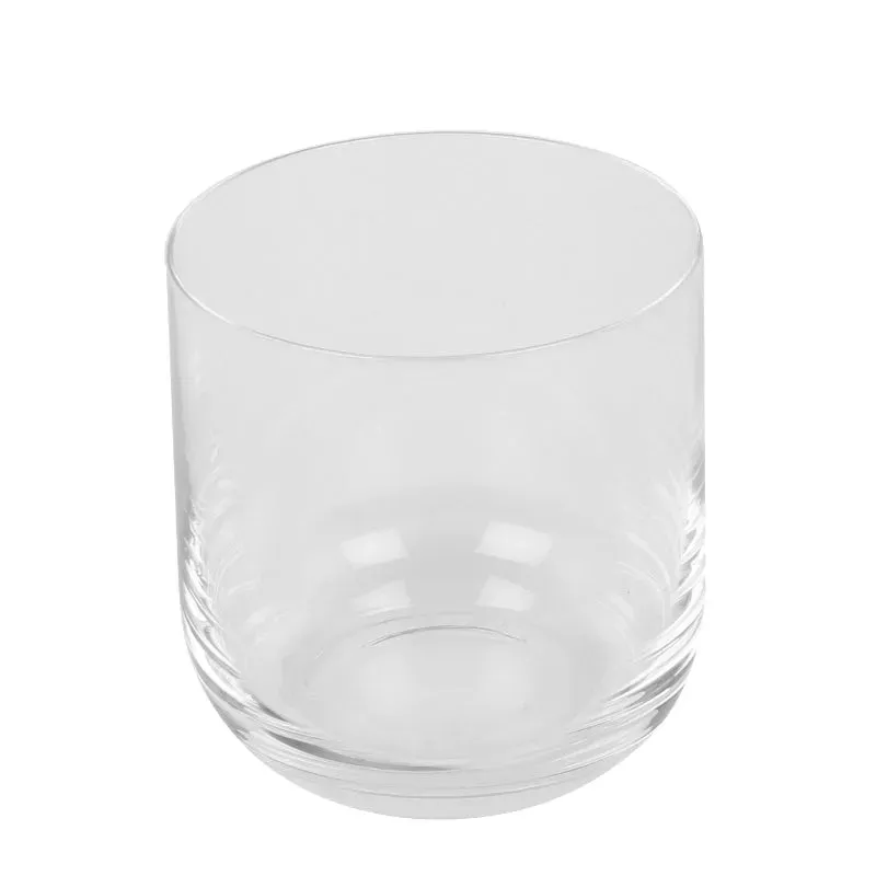 Bohemia Uma Whiskey Glass Clear Lead Free Crystal Drinkware | Set of 6 | 3 x 3 inches | 330ml