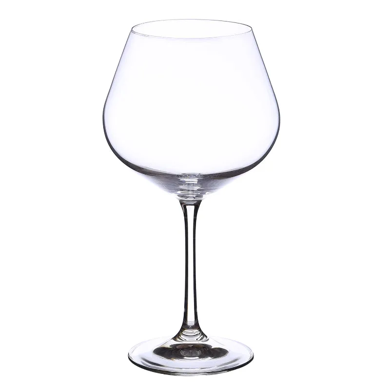 Bohemia Viola Large Glass Clear Lead Free Crystal Beverageware | Set of 6 | 4 x 8 inches | 570ml