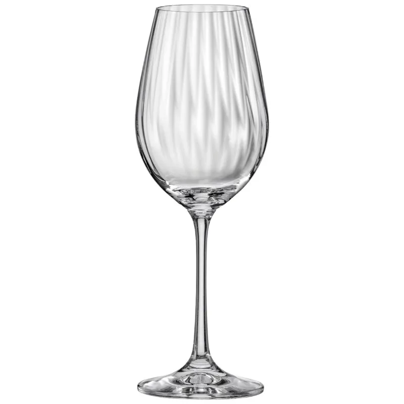 Bohemia Viola Waterfall Glass Clear Lead Free Crystal Drink Accessory | Set of 6 | 3 x 9 inches | 350ml
