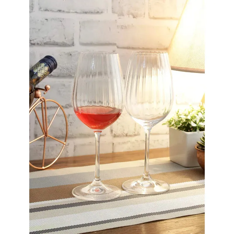 Bohemia Viola Waterfall Glass Clear Lead Free Crystal Drink Accessory | Set of 6 | 3 x 9 inches | 350ml