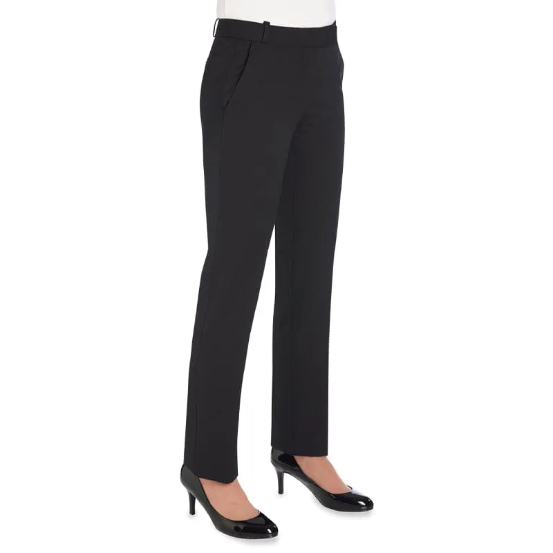 Brook Taverner Astoria Tailored Leg Trouser - Black