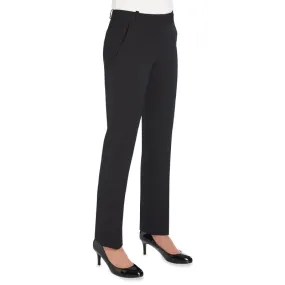 Brook Taverner Astoria Tailored Leg Trouser - Black
