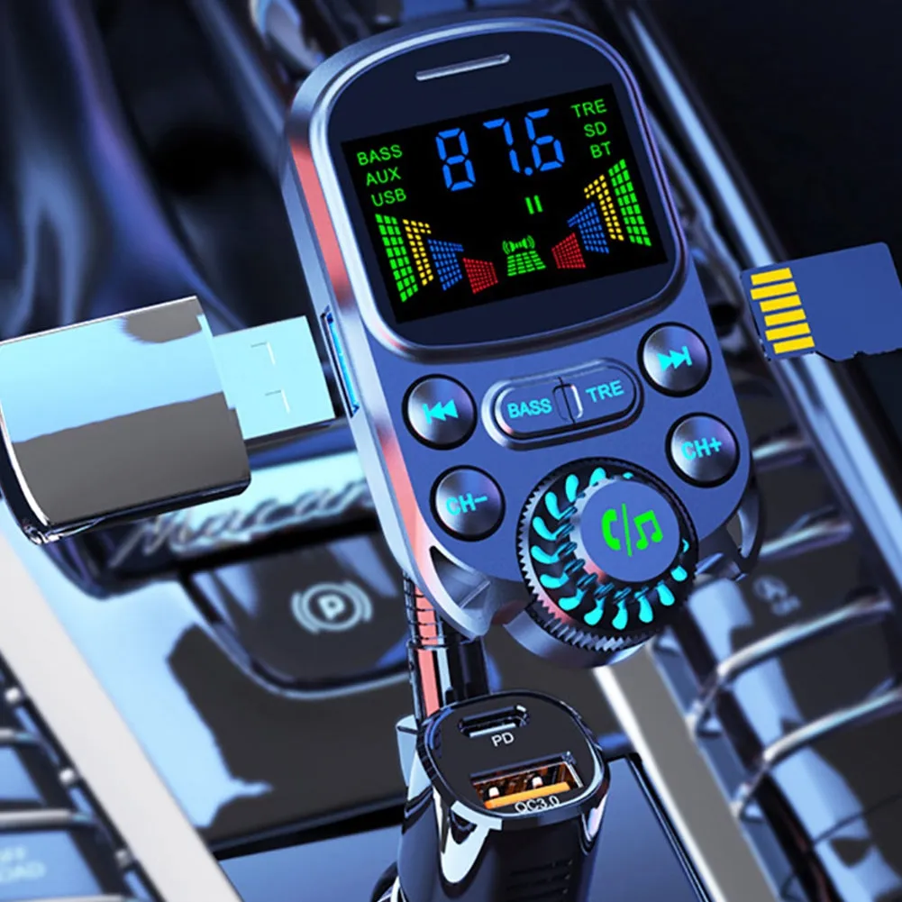 Car Mp3 Player Cigarette Lighter Bluetooth Hands-free Call Fast