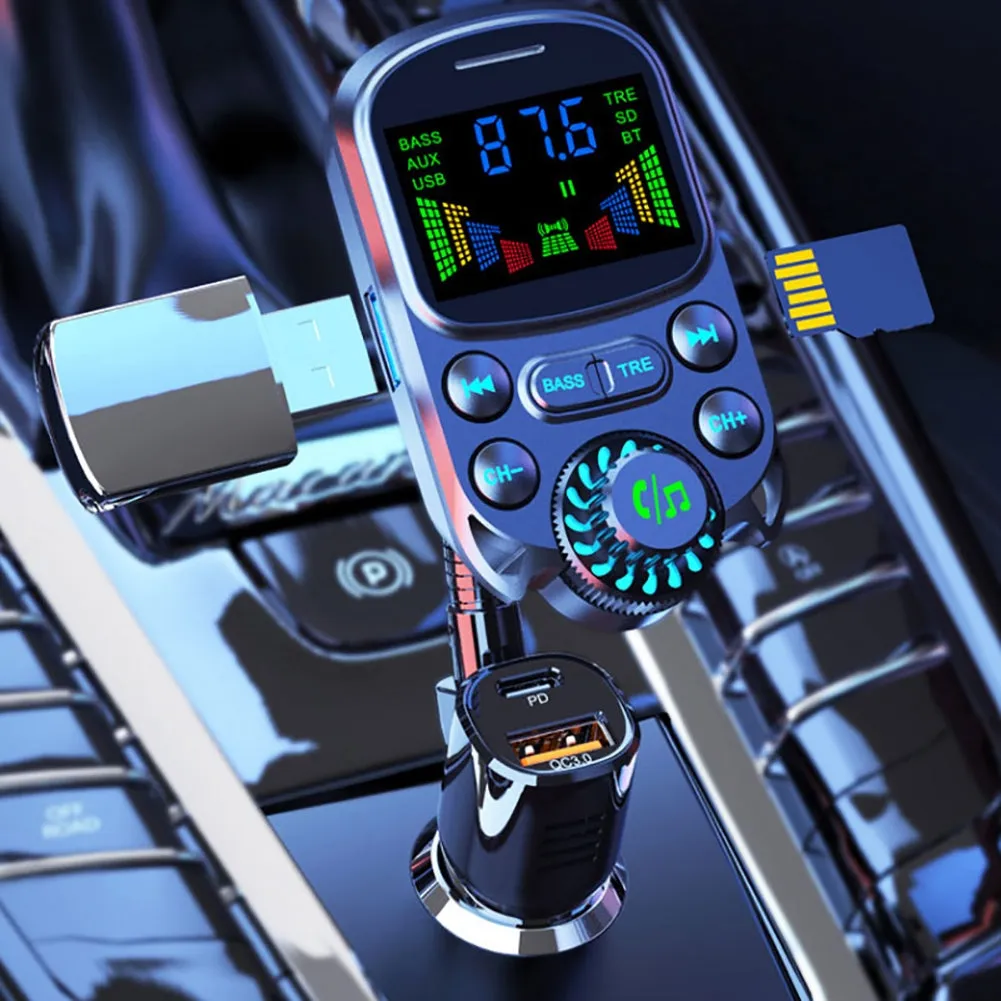 Car Mp3 Player Cigarette Lighter Bluetooth Hands-free Call Fast