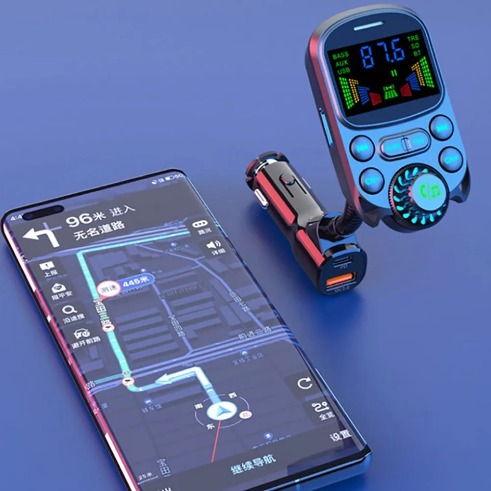 Car Mp3 Player Cigarette Lighter Bluetooth Hands-free Call Fast
