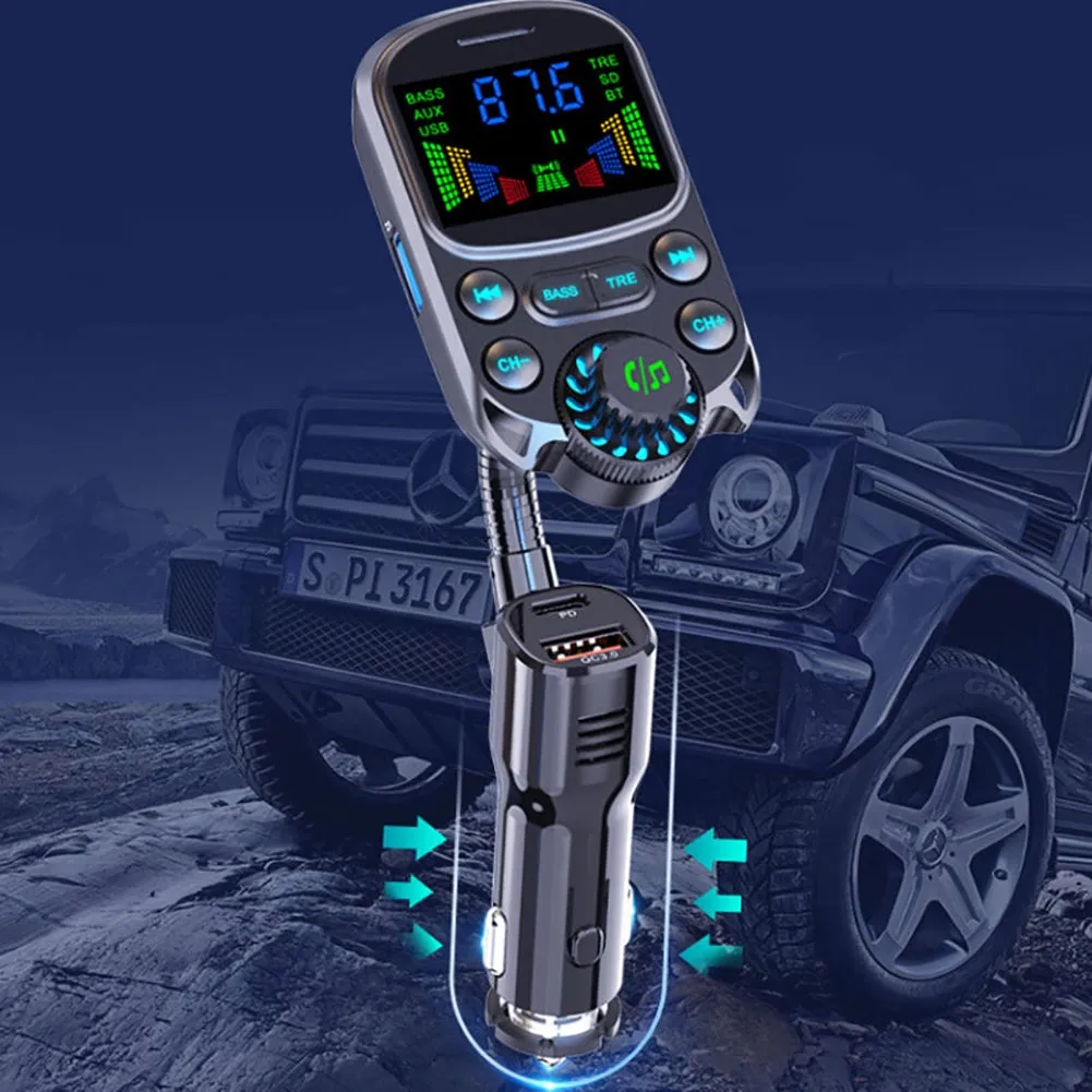 Car Mp3 Player Cigarette Lighter Bluetooth Hands-free Call Fast