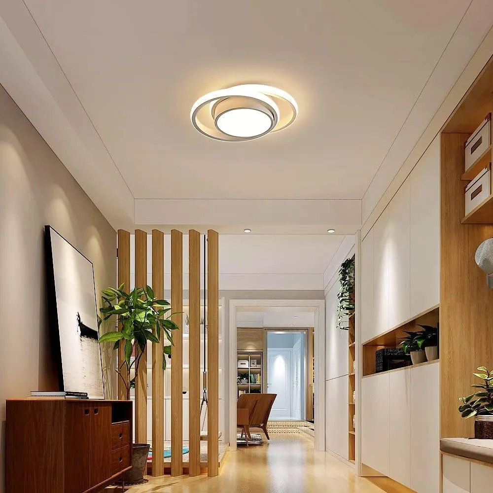 Ceiling Lights, Modern LED Ceiling Lights 32W 2350LM, Warm White 3000K, Round Ceiling Lighting for Bedroom Hallway Balcony Corridor (Dia 28cm)