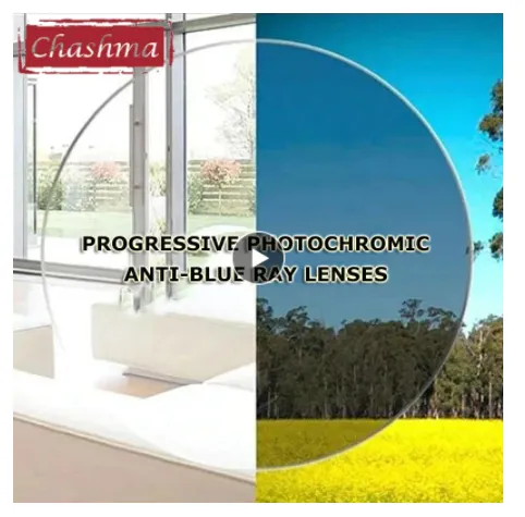 Chashma 1.61 Digital Free Form Anti Blue Progressive Photochromic Brown Lenses