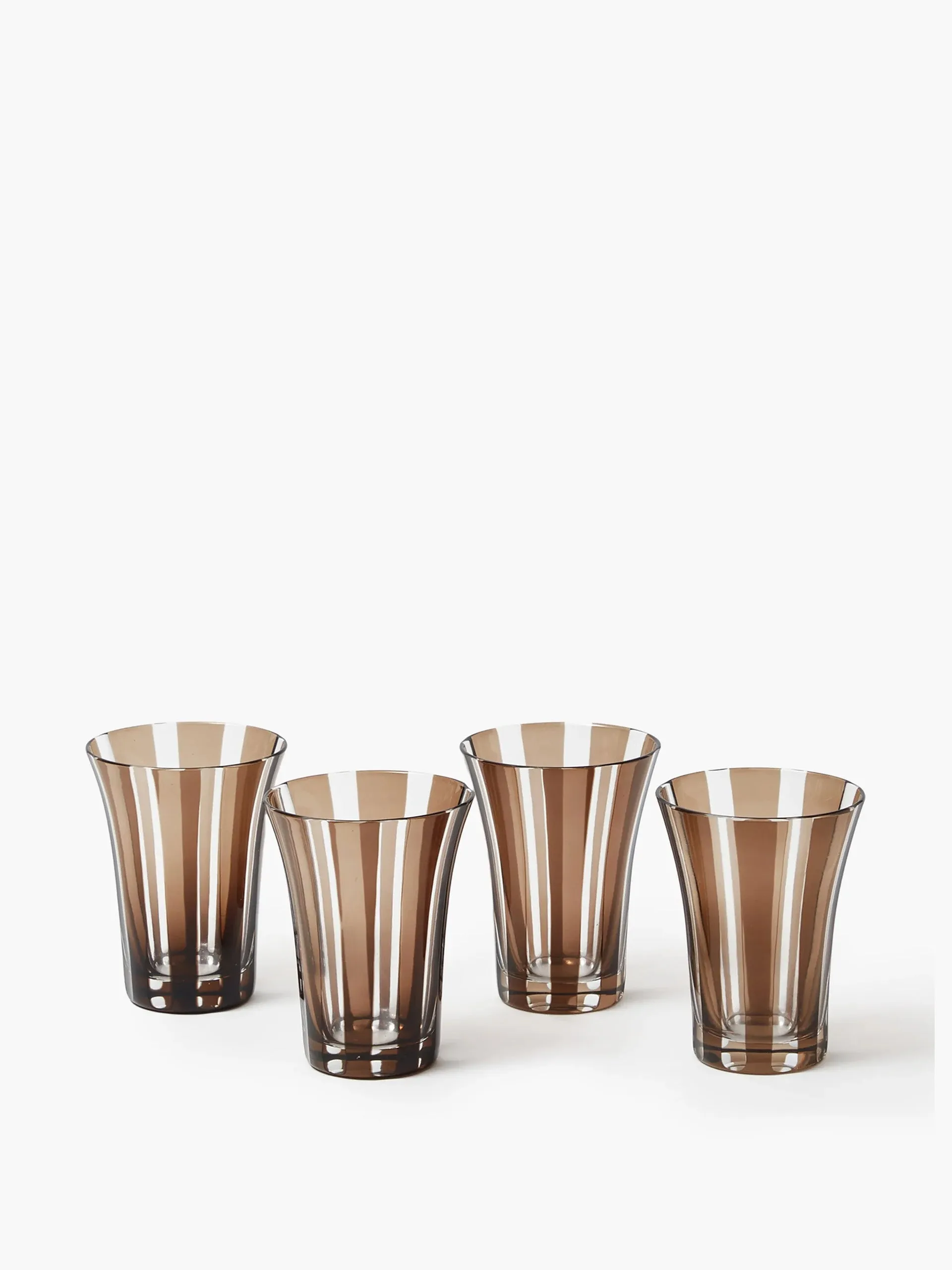 Chocolate Positano glasses (set of 4)