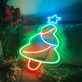 Christmas LED Neon lights Christmas Tree Modeling Lights Holiday Atmosphere