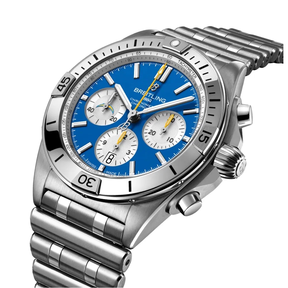 Chronomat B01 NFL Los Angeles Chargers Limited Edition, 42mm on Bracelet