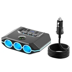 Cigarette Lighter Adapter 3 Socket Cigarette Lighter Splitter 4