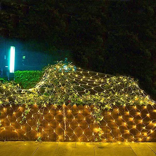 CITRA 300 LED Net Mesh Fairy String Light Still Effect Lighting 10x10 Foot for Diwali Decorationm Backdrop Garden Tree Waterproof - Warm White