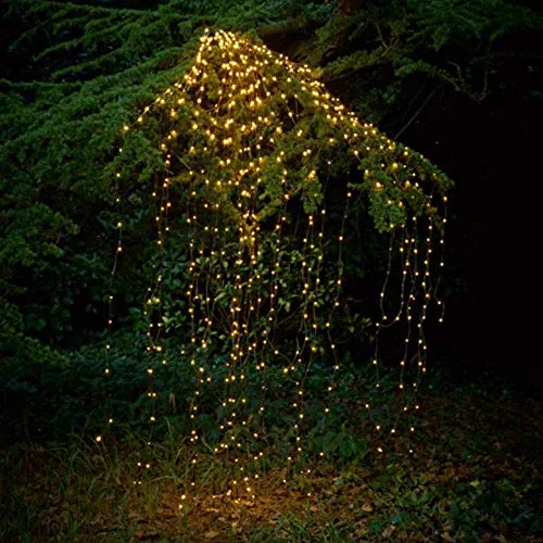 CITRA Waterproof Decorative Vine String Lights, 10 Strands 200 LEDs Hanging Twinkle Fairy Lights Silver Wire Timbo Starry Lights for Home,Office, Diwali, Eid & Christmas Decoration - Warm White