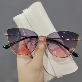 Classic Fashion Sunglasses Women Cat Eye Sun Mirror Vintage Eyewear Men Driving Sun Glasses UV400 Designer Sunglasses