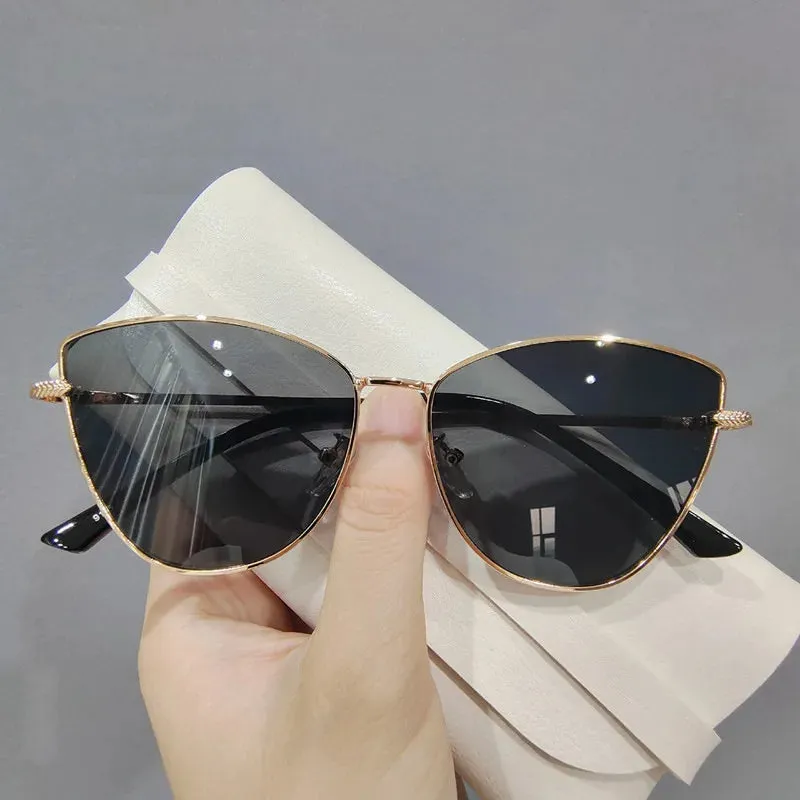 Classic Fashion Sunglasses Women Cat Eye Sun Mirror Vintage Eyewear Men Driving Sun Glasses UV400 Designer Sunglasses