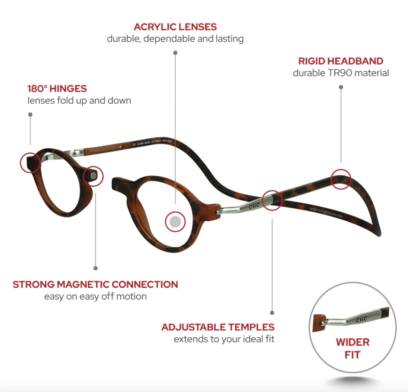 CLIC CLASSIC MATTE TORTOISE