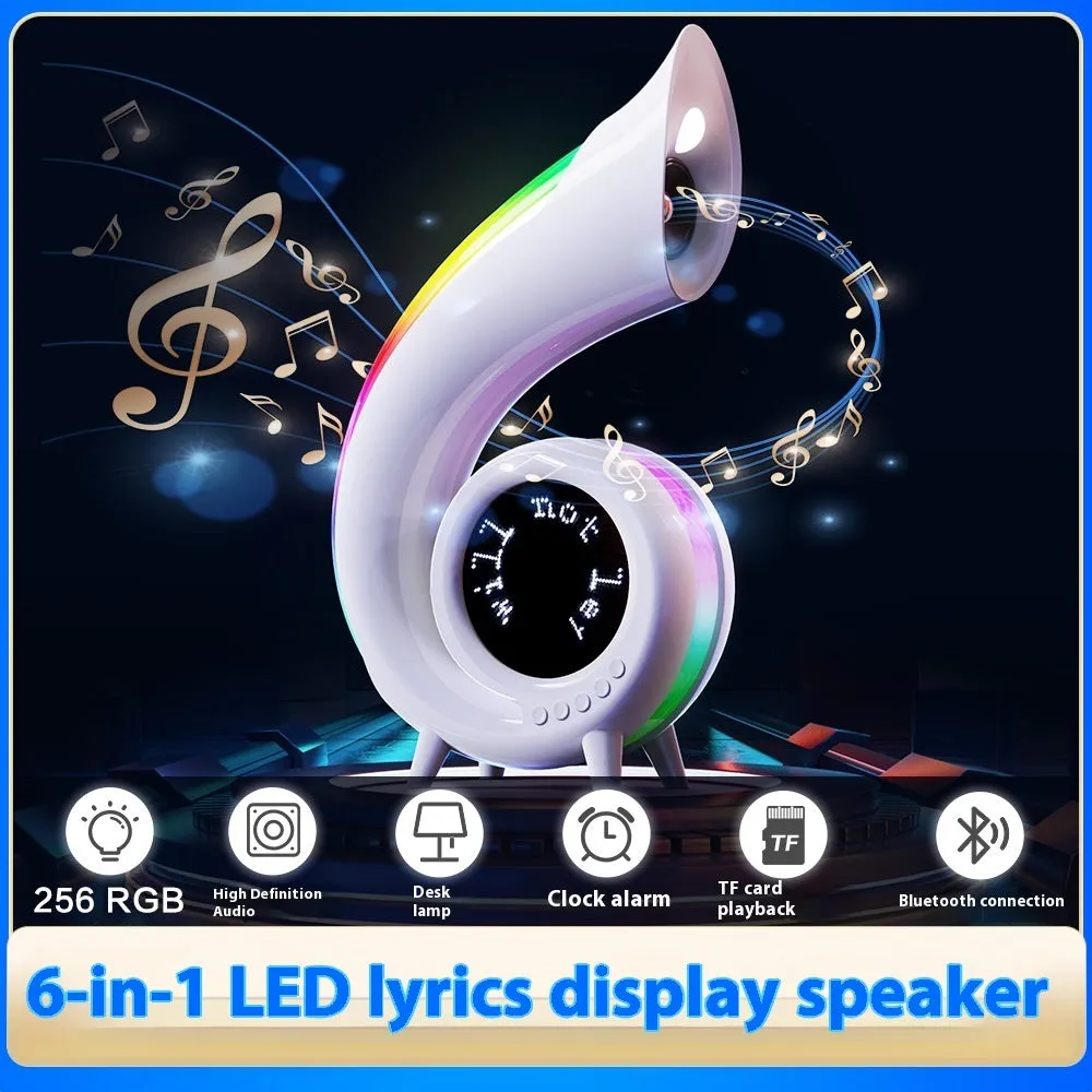 Conch Bluetooth Speaker Lamp | RGB Light with Lyrics Display