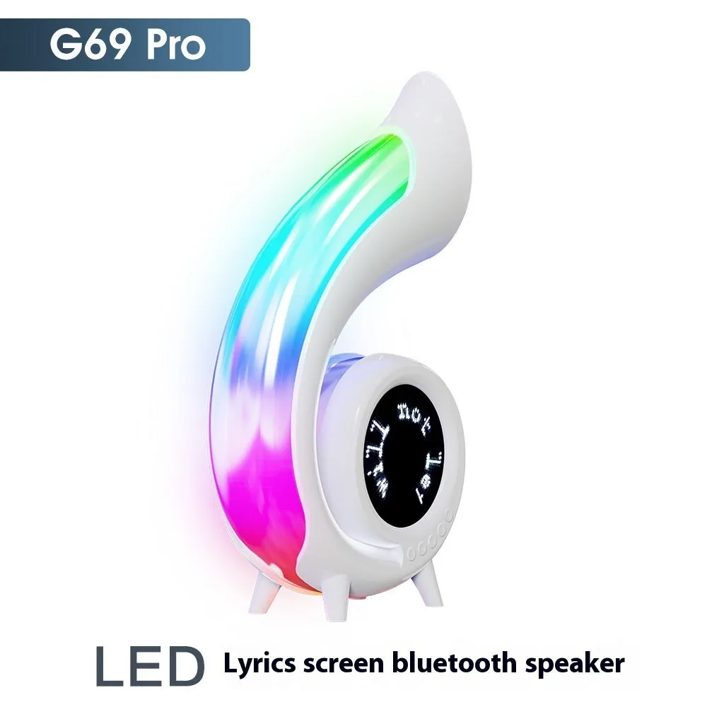 Conch Bluetooth Speaker Lamp | RGB Light with Lyrics Display
